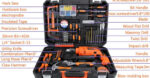 117 Pcs DRILLSET WITH 750WATTS DRILL - Image 2